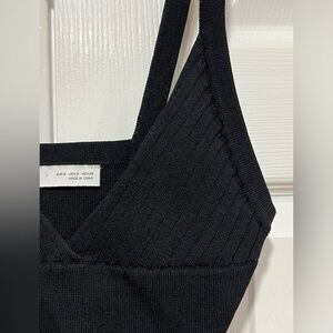 Black Ribbed Women's top